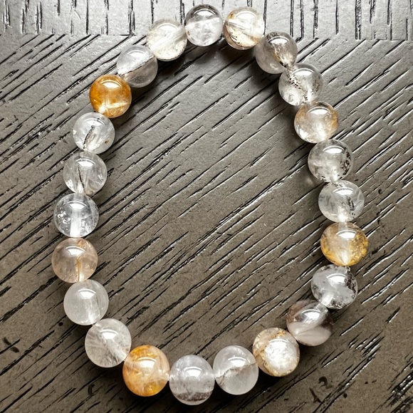 Dendritic quartz bracelet 8mm - Picture 2 of 4